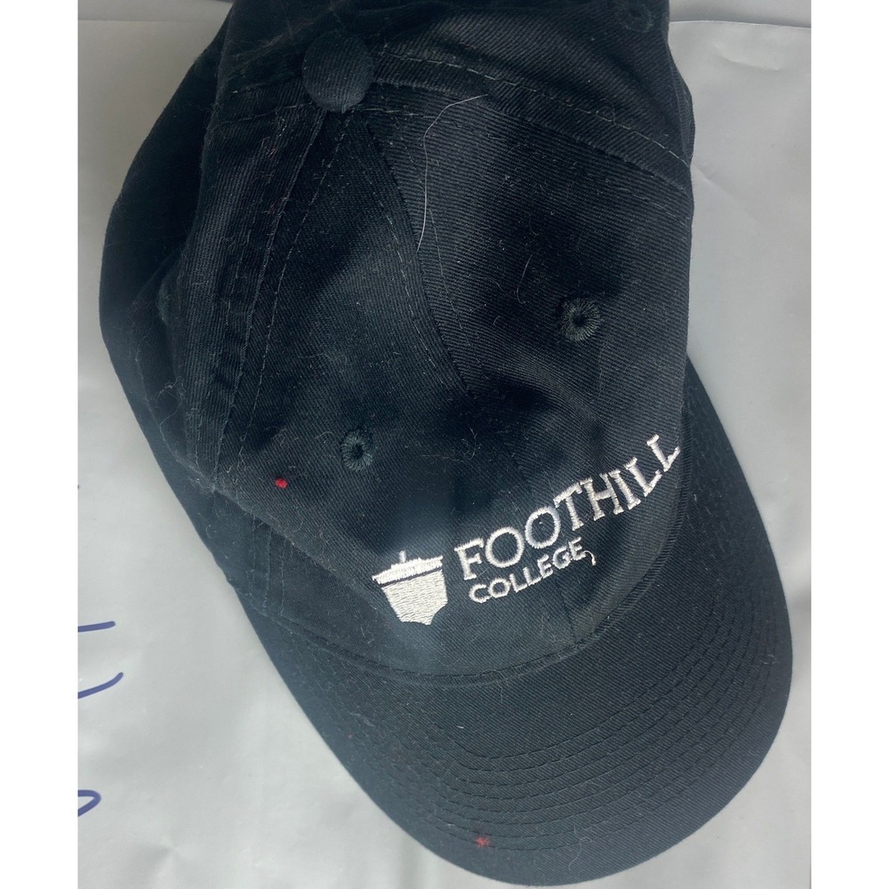 Foothill College Black‎ Embroidered Baseball Cap